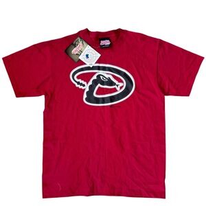 2007 Arizona Diamondbacks Stitches MLB Logo T Shirt Red Mens L NWT
